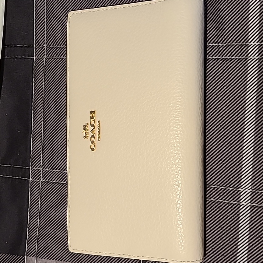 Coach Slim Zip Wallet With Floral Cluster Print Interior Nwt Beautiful